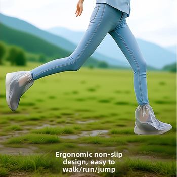 Jednorazové návleky na topánky pre turistiku a horolezectvo, protišmykové, hrubé a odolné, pôvod Yiwu, značka Friendly, materiál PE, jednoduchý štýl