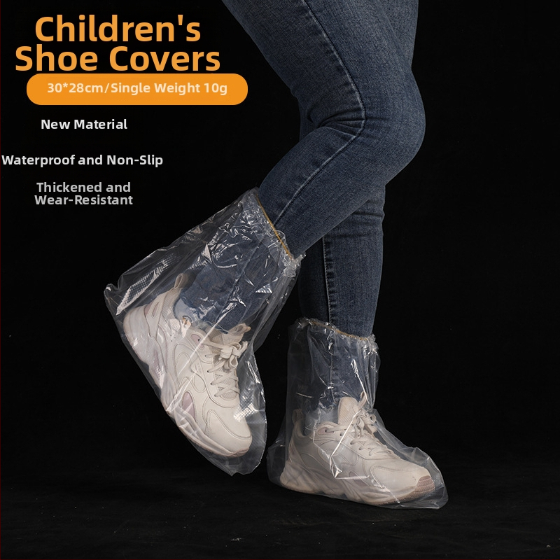 Jednorazové návleky na topánky pre turistiku a horolezectvo, protišmykové, hrubé a odolné, pôvod Yiwu, značka Friendly, materiál PE, jednoduchý štýl