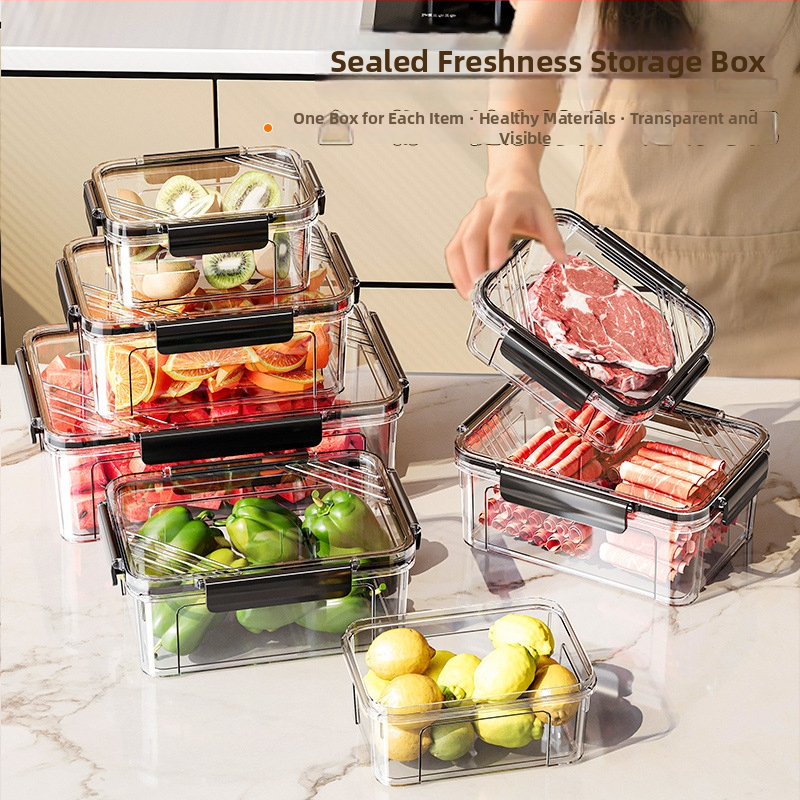 PET δοχείο για φρούτα και λαχανικά με καπάκι - φορητό, διατήρηση φρεσκάδας, στεγανοποίηση