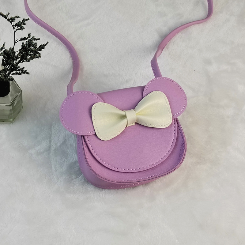 Torba crossbody za djevojčice s karikaturalnom mašnicom – PU koža, vodootporna, ultra lagana, otporna na habanje