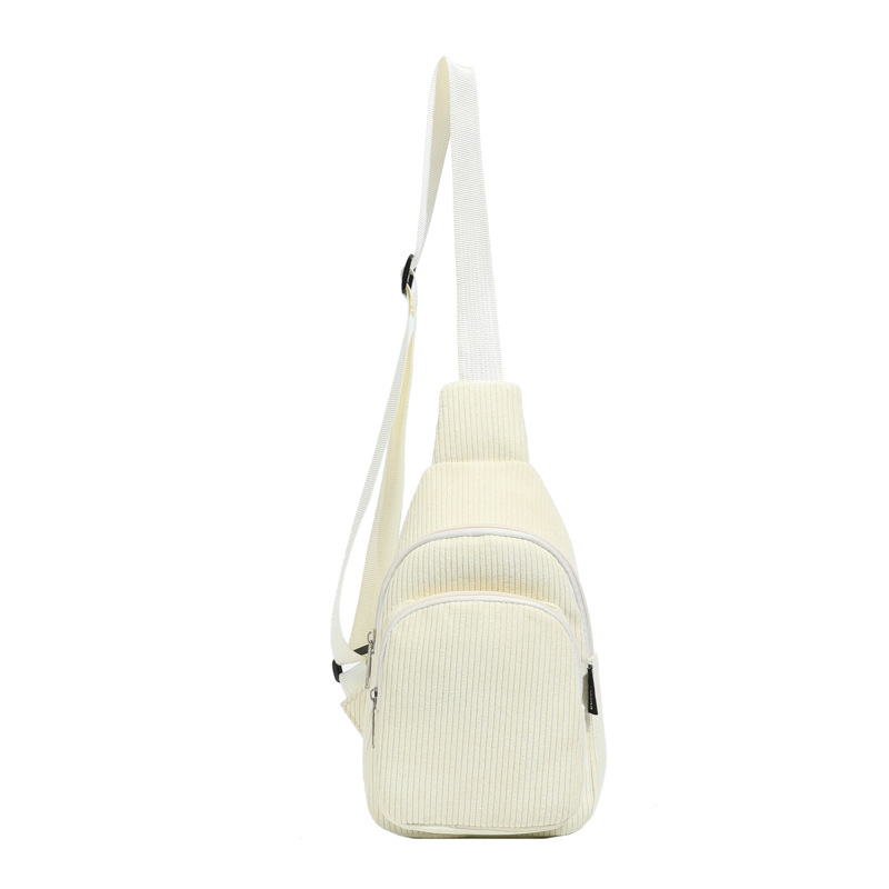 Unisex dječja chest crossbody torba od Corduroy, podstava od poliester, Leisure travel stil