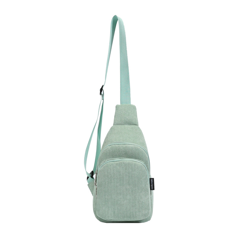 Unisex dječja chest crossbody torba od Corduroy, podstava od poliester, Leisure travel stil