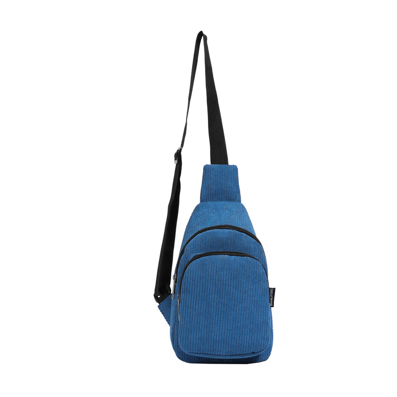 Unisex dječja chest crossbody torba od Corduroy, podstava od poliester, Leisure travel stil