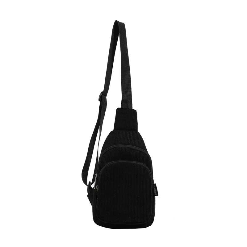 Unisex dječja chest crossbody torba od Corduroy, podstava od poliester, Leisure travel stil