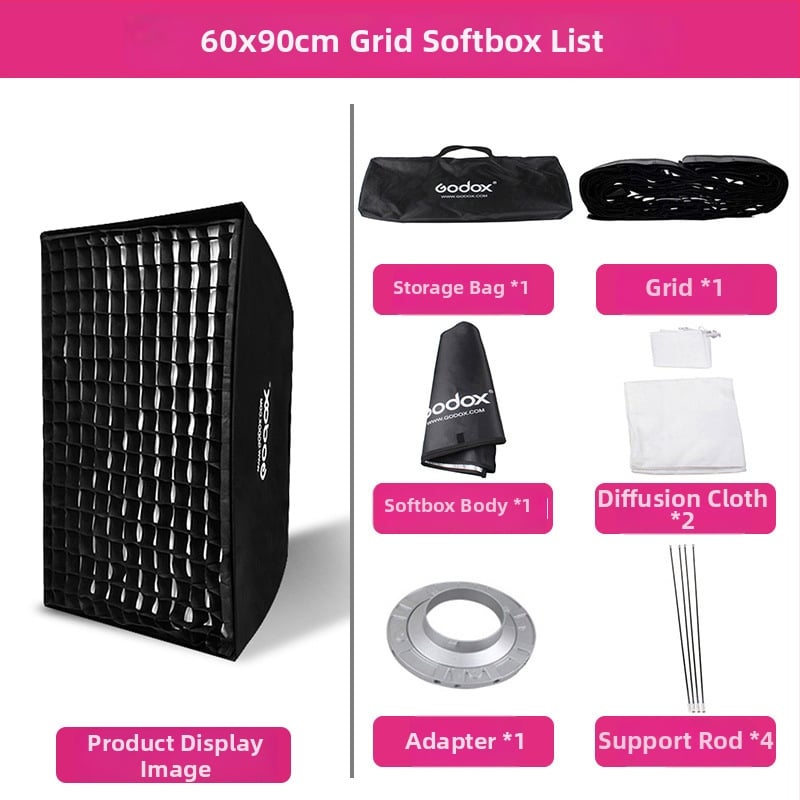 Софтбокс за студийно осветление — Shenniu, мека светлинна тъкан, модел: Друго