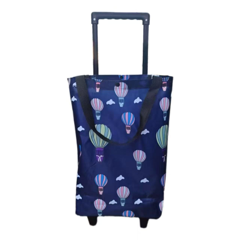 Căruț de cumpărături pliabil cu patru roți, ușor de purtat, din material Oxford, capacitate până la 20 kg