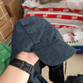 Denim šal kapica s rubom, debela zaštita od prašine za industrijsko brušenje, radni plašt, 200 g, namjena: rukovanje cementom, dekoriranje, rudarenje