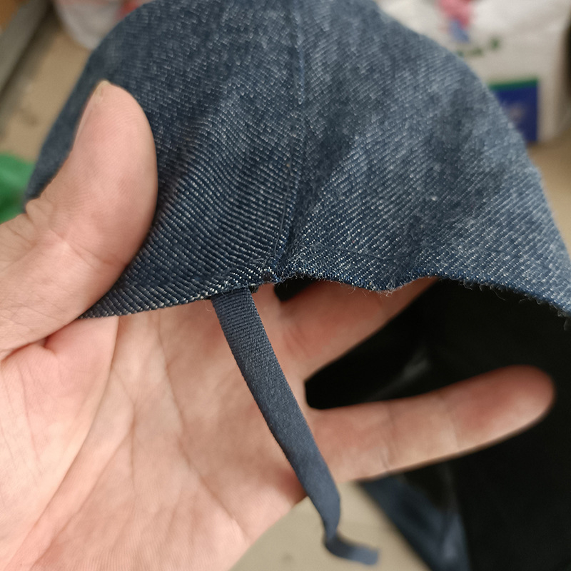 Denim šal kapica s rubom, debela zaštita od prašine za industrijsko brušenje, radni plašt, 200 g, namjena: rukovanje cementom, dekoriranje, rudarenje