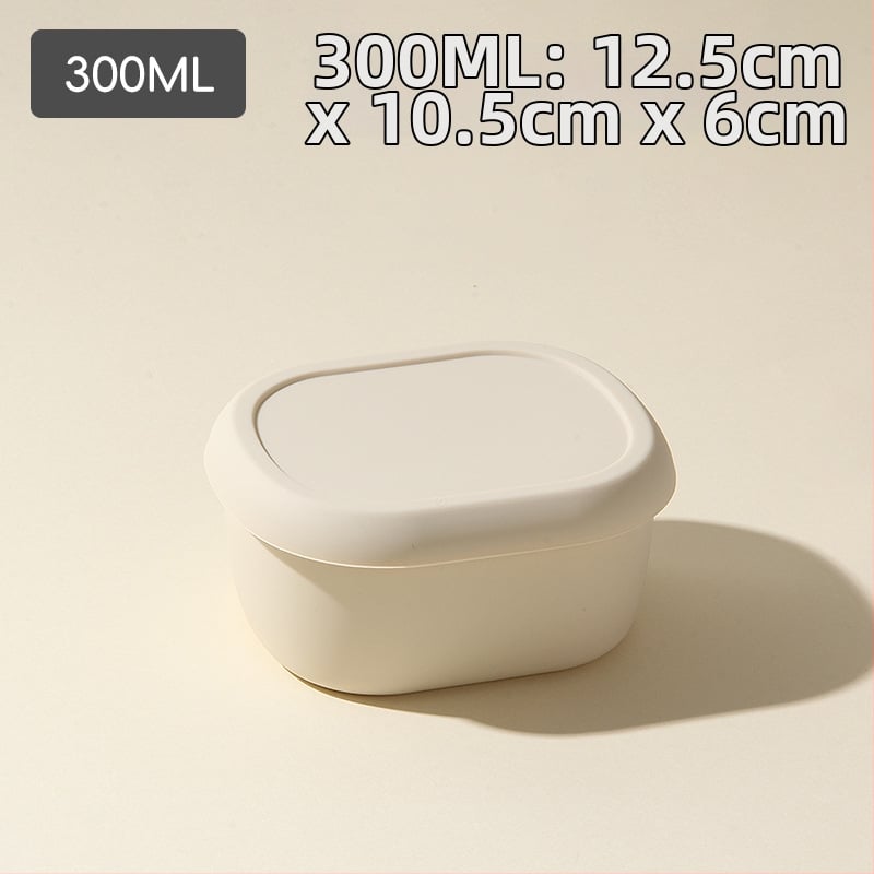 Кръгла силиконова кутия за обяд с капак, микровълнова безопасна и термоустойчива, 301-500 мл, възможност за персонализирано лого