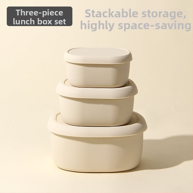 Кръгла силиконова кутия за обяд с капак, микровълнова безопасна и термоустойчива, 301-500 мл, възможност за персонализирано лого