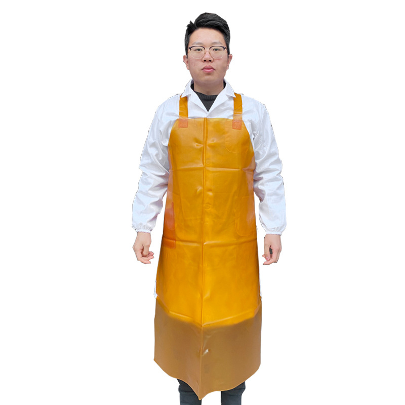 Nepropusna kuhinjska pregača od goveđe tetive, uzorak s kugicama, 1000 g, dvostruke naramenice
