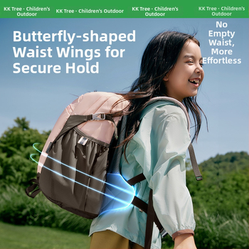 Kocotree Ергономична лека ученическа раница за 5–6 клас, нейлонова конструкция, защита на гръбнака и намаляване на тежестта, ергономичен гръб, детски стил