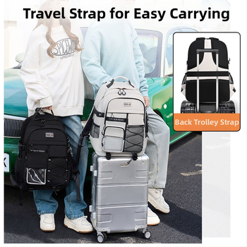 Ученическа раница със защита на гръбначния стълб, голям капацитет, Oxford плат, дишаща, ергономичен гръб