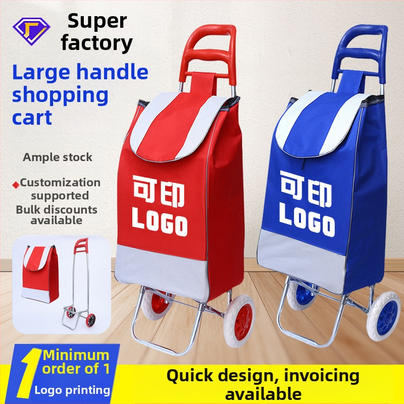 Sklopiteľný prenosný dvojkolový nákupný vozík s kovovým rámom, nosnosť 30 kg