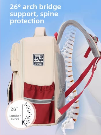 Ученическа раница унисекс – лека, намалява натоварването, голям капацитет, водоустойчива, презрамки с въздушна подложка