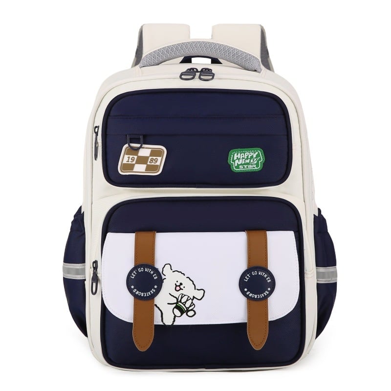 Ученическа раница унисекс – лека, намалява натоварването, голям капацитет, водоустойчива, презрамки с въздушна подложка