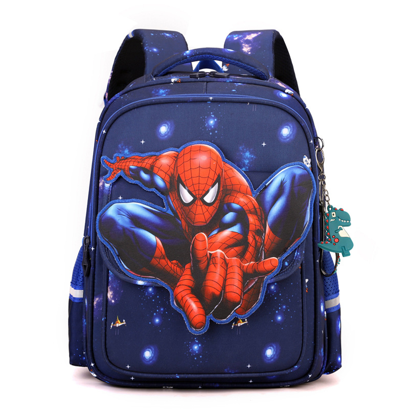 Училищна раничка за деца с анимационен дизайн, опора за гръб, найлонова материя, водоотблъскваща, въздушни презрамки