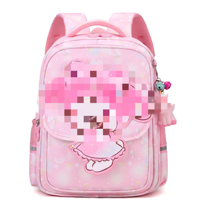 Училищна раничка за деца с анимационен дизайн, опора за гръб, найлонова материя, водоотблъскваща, въздушни презрамки