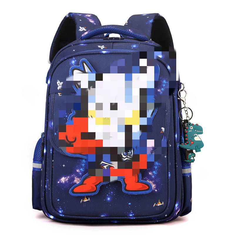 Училищна раничка за деца с анимационен дизайн, опора за гръб, найлонова материя, водоотблъскваща, въздушни презрамки