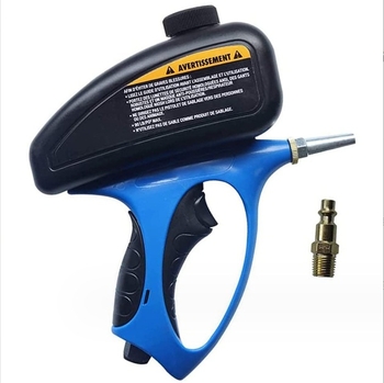 Пясъкоструйна пушка за стъкло и надпис върху надгробни камъни, с малък накрайник, пневматична, антикорозионна