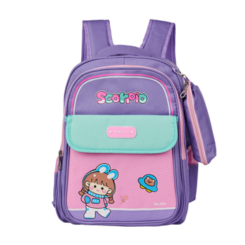 Детска ученическа раница с карикатурен принт, водоустойчива, ултралека, с голям капацитет, Oxford плат, за първи и втори клас