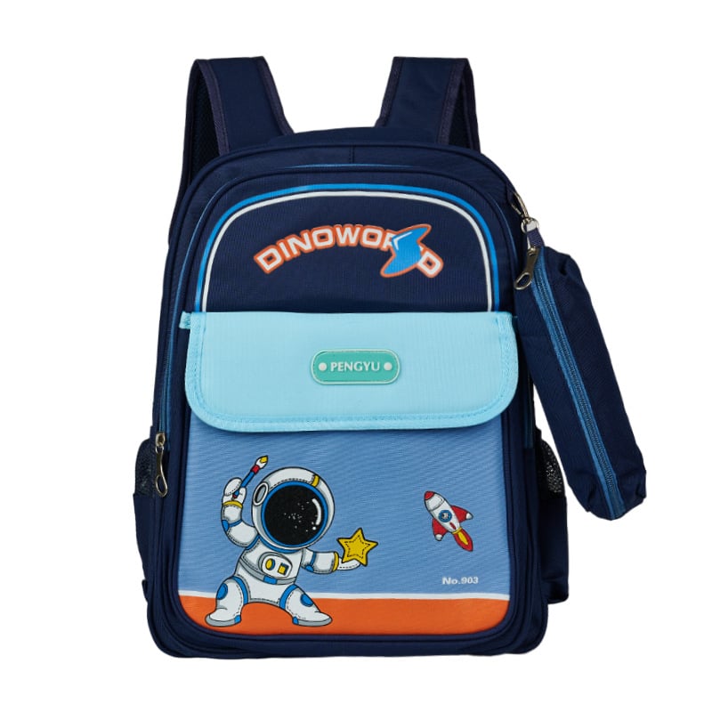 Детска ученическа раница с карикатурен принт, водоустойчива, ултралека, с голям капацитет, Oxford плат, за първи и втори клас