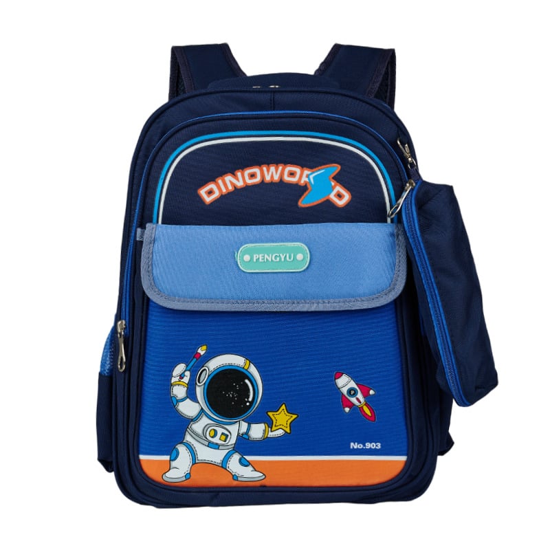 Детска ученическа раница с карикатурен принт, водоустойчива, ултралека, с голям капацитет, Oxford плат, за първи и втори клас