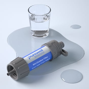 Vanjska slamka za filtriranje vode s membranom ultrafiltracije, kapaciteta 5000 L, model K8625, podrijetlo Zhejiang, prenosni alat za preživljavanje