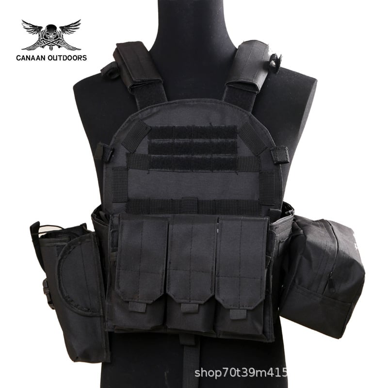 Тактическа жилетка за външни дейности, мултифункционална и лека, камуфляж (Материя: 600D Oxford; Шаблон: Камуфлаж; Функции: дишаща, водоустойчива, износоустойчива; Сезони: целогодишно)