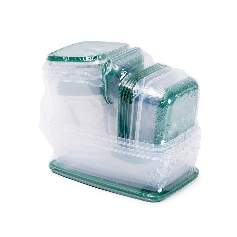 Kutija za čuvanje hrane (plastika, kvadratni oblik, kapacitet ispod 300 ml, 24 komada, mikrovalna pećnica nije dostupna)