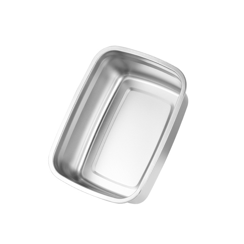 Kutija za čuvanje hrane, pravokutna, 201 nehrđajući čelik, 800-1000 ml, jednoslojna, čuva hranu svježom