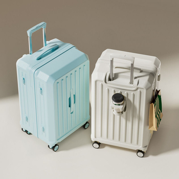 Studentski višenamjenski kovčeg sa zatvaračem, karbonsko tijelo, proširivo odjeljak, univerzalni kotačići, lokot