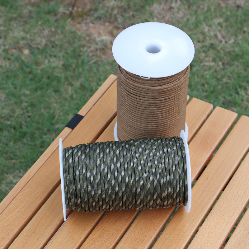 Vanjsko paracord užad, duljina 100 m, promjer 4 mm, 9-jezgreno 550 užeta za kampiranje, penjanje i spašavanje