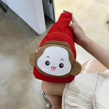 Dječja torba preko ramena od platna, lagana, s životinjskim uzorkom, za vrtić, proljeće 2025