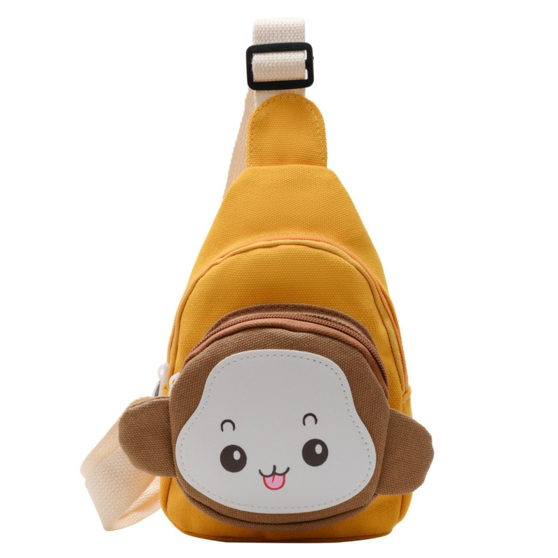 Dječja torba preko ramena od platna, lagana, s životinjskim uzorkom, za vrtić, proljeće 2025