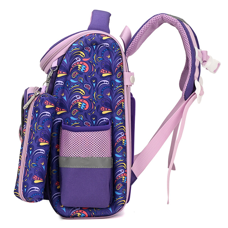 Dječji ruksak s temom svemira, lagan, s redukcijom opterećenja kralježnice, EVA materijal, reflektirajuća noćna sigurnost, uzorak životinja