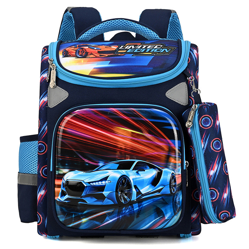 Dječji ruksak s temom svemira, lagan, s redukcijom opterećenja kralježnice, EVA materijal, reflektirajuća noćna sigurnost, uzorak životinja