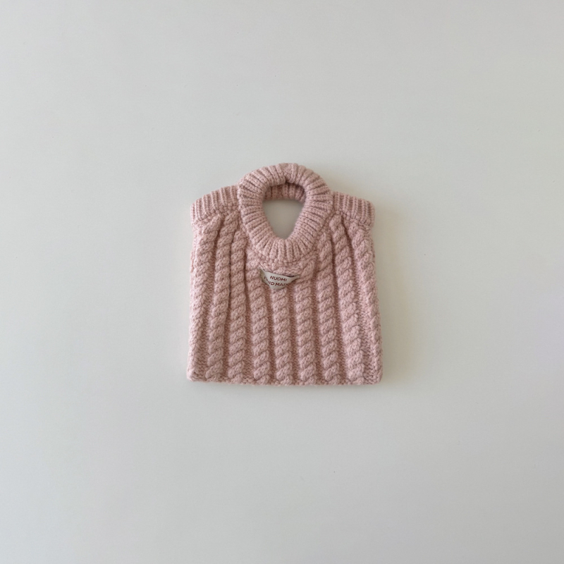 Qiannan geantă pentru copii, tricotată, cu mâner de mână, toamnă–iarnă, model nou, pentru fete, stil urban minimalist; Material: tricot; Căptușeală: tricotată; Model: uniform