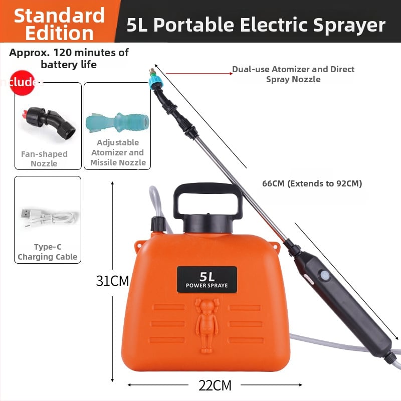 Кана за поливане / спрей - Bong Orange - пластмасова