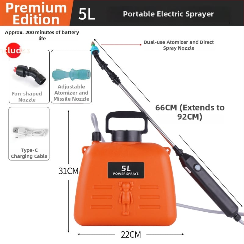 Кана за поливане / спрей - Bong Orange - пластмасова