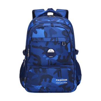 Školski ruksak, Oxford tkanina, prozračan i vodootporan, ultra lagan, otporan na habanje, funkcija smanjenja težine, zakrivljene naramenice, podstava od najlona, za 1.–9. razred