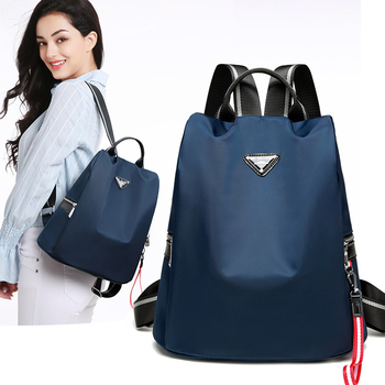 Ženski ruksak s zaštitom od krađe; Oxford materijal; kapacitet 36–55 L; kompatibilan s 14-inčnim prijenosnikom; vodootporan