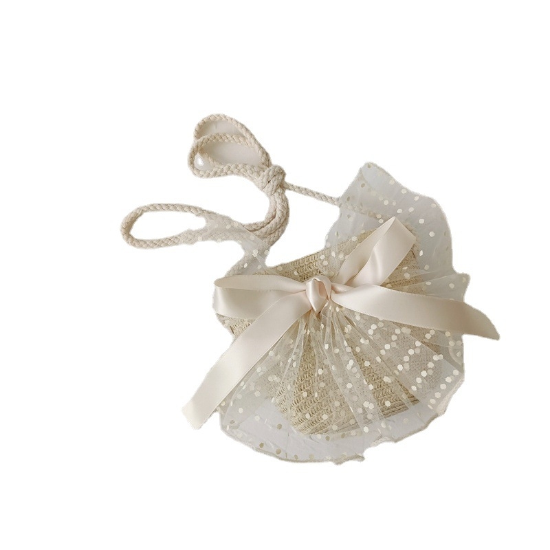 Geantă de paie pentru fete, cu imprimeu floral, respirabilă și ultraușoară, pentru utilizare zilnică