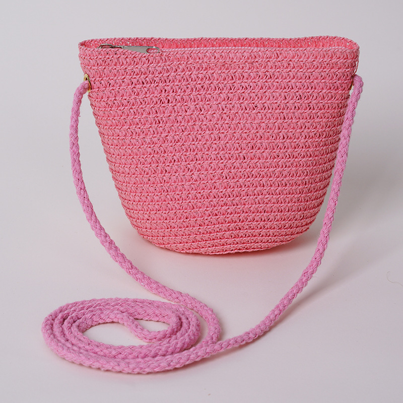 Dječja slamnata torba i šešir – komplet sa crossbody torbom i slatkom novčanikom, ljetni dodatak za djevojčice