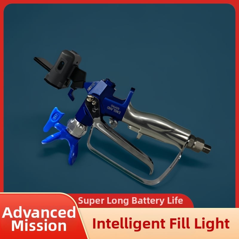 Пистолет за пръскане с интелигентно зареждане, LED светлина за запълване, висока яркост, дълъг живот на батерията, водоустойчив