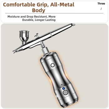 Tortový sprejový airbrush, bezdrôtový, elektrický — na mousse a pigmenty, nabíjateľná Li-ion batéria, 12V, značka Comes
