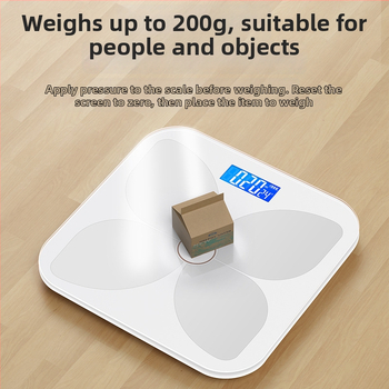 TCL 6039-SY Váha na telesný tuk, kapacita 180 kg, 3-palcový LED displej, USB napájanie, analýza telesného tuku a vody, temperované sklo