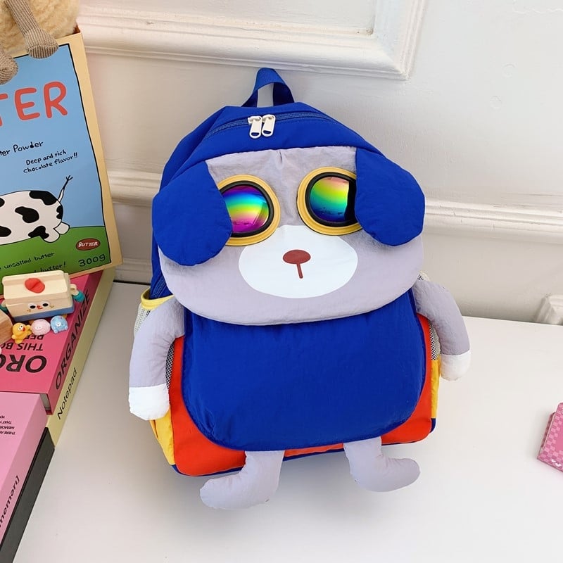 Dječji ruksak, unisex, od najlona, lagan i prozračan, s proširivim kapacitetom i zaštitom leđa