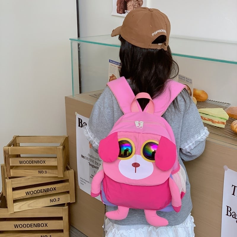 Dječji ruksak, unisex, od najlona, lagan i prozračan, s proširivim kapacitetom i zaštitom leđa