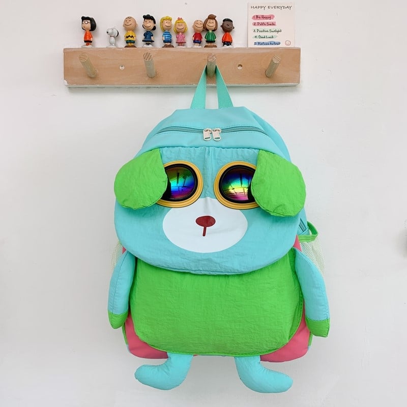 Dječji ruksak, unisex, od najlona, lagan i prozračan, s proširivim kapacitetom i zaštitom leđa